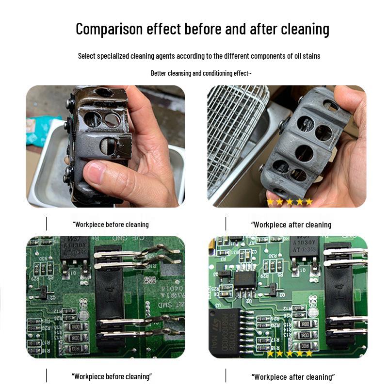 Ultrasonic Cleaner for Stainless Steel Parts, Circuit Boards, Dental Wax & Oil Removal, Customizable for Laboratory Use