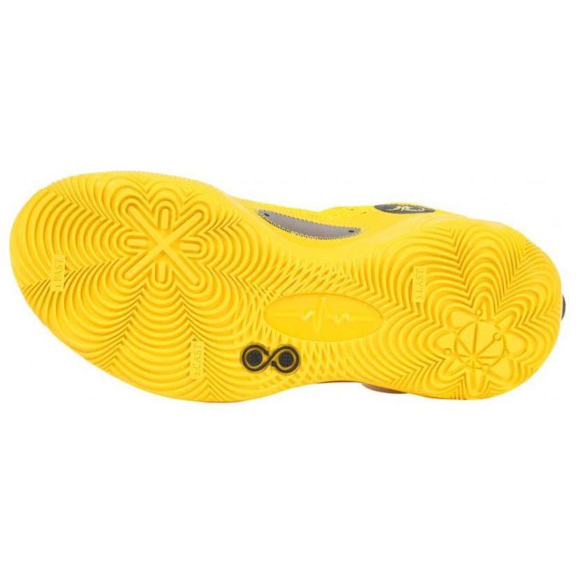 Li Ning 808 2 ULTRA Ammortizzazione Antiscivolo Resistente all'Abrasione Scarpe da Basket High Top Uomo Giallo Nero ABAT007-5