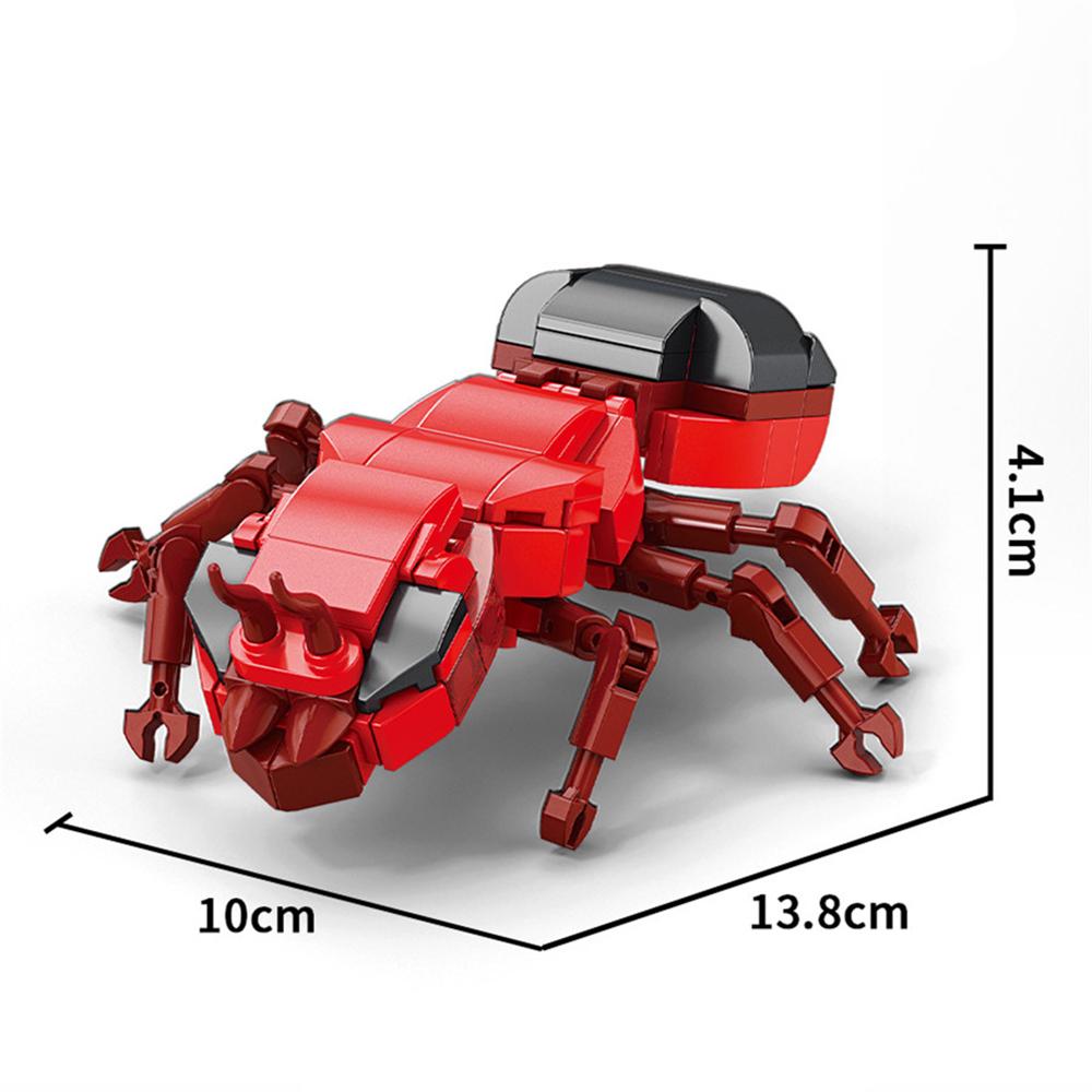 Insect World Animals Ladybug Bee Dragonfly Butterfly Mantis Animal Micro Building Blocks Toys Desktop Ornaments Bricks Kids Gift
