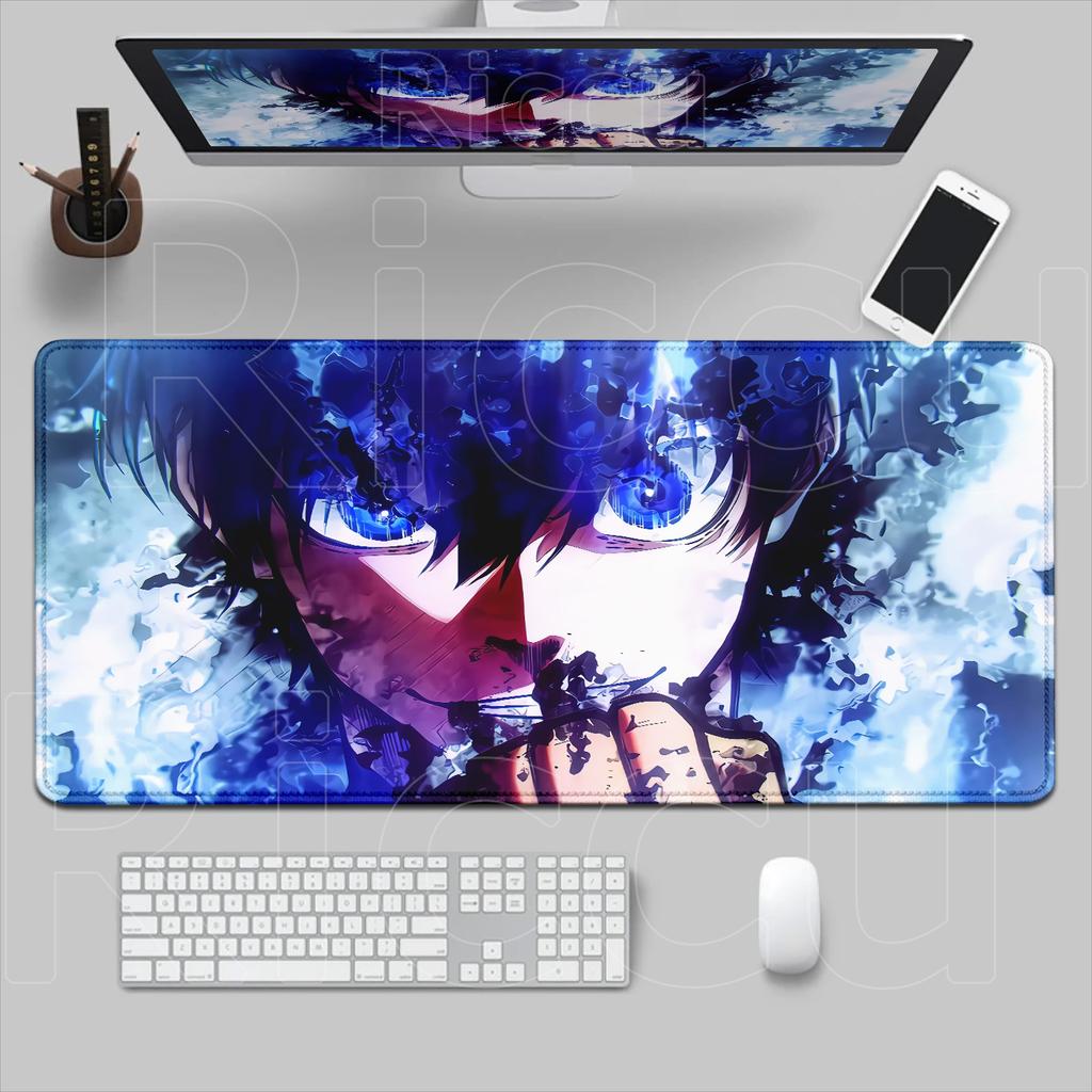 Hot Anime Blue Lock Mousepad HD Printing Computer Gamers Locking Edge Non-slip Rubber Mouse Pad XXL 90x40cm Keyboard PC Desk Pad