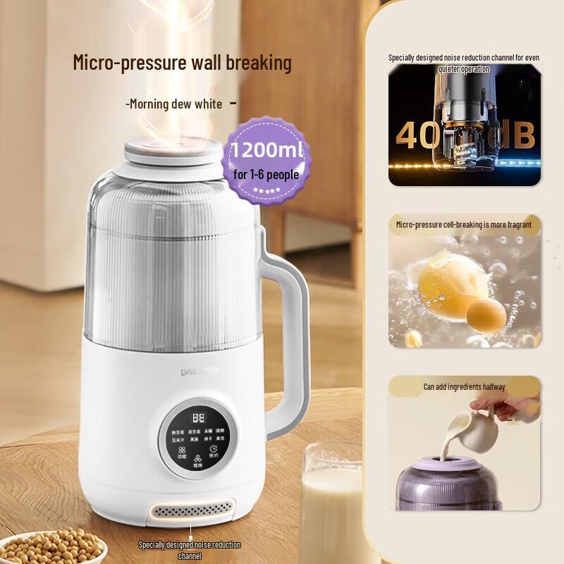 OIMG Mini Automatic Blender & Soymilk Maker with Soundproof Cabin