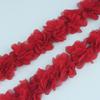 1 Yard 24 Flowers Chiffon Lace Patch Fabric Webbing Decoration Flower Gift Ribbons Diy Bridal Veil Shoes Wedding Clothes Crafts