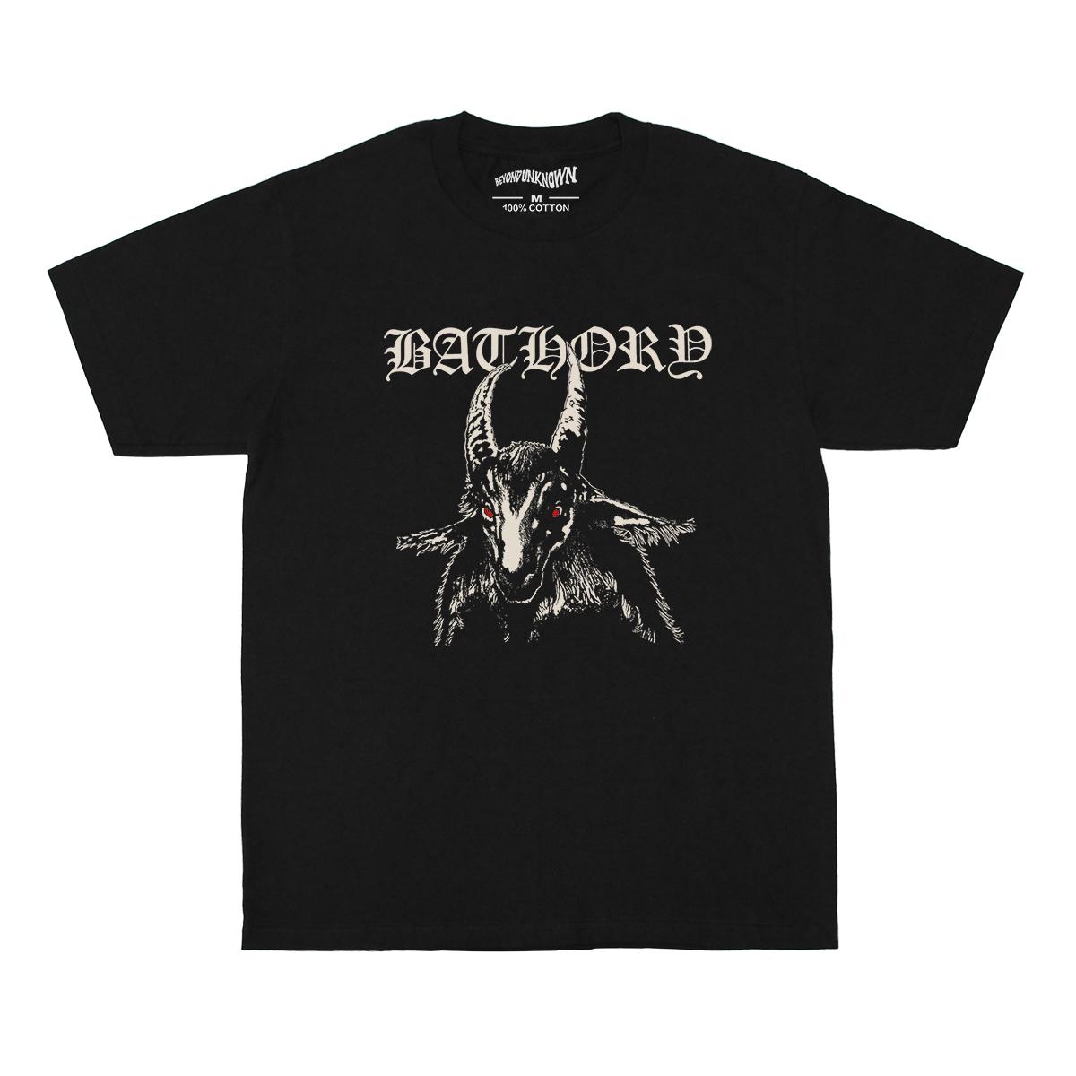 

Bathory TShirt Celtic Frost Burzum Darkthrone Hellhammer S Black Metal Goat Cotton Summer Printed Short Sleeves Shirt 2XL