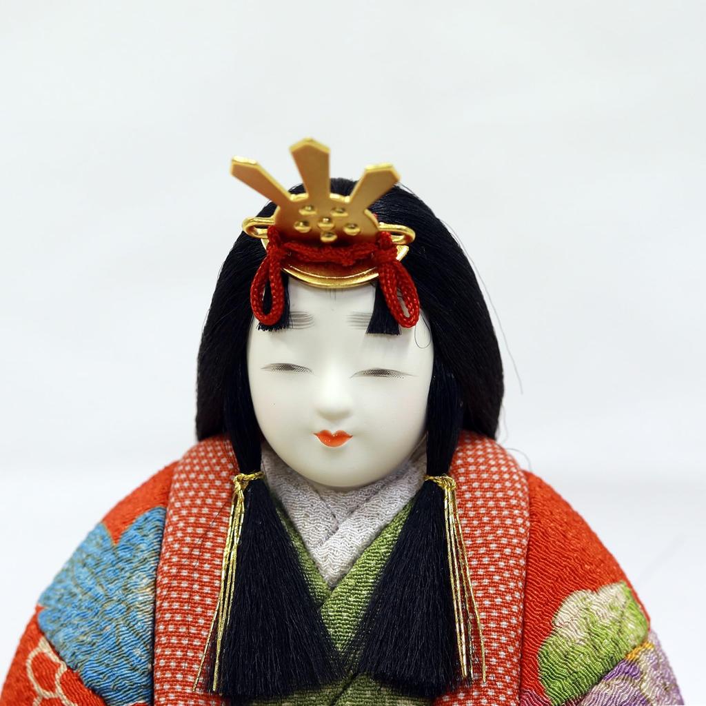 Hina Dolls Storage Decoration Compact Kimekomi Doll Imperial Prince Decoration Akebono Storage Box Branch Cherry Blossom Embroidery Width X Depth 44 X