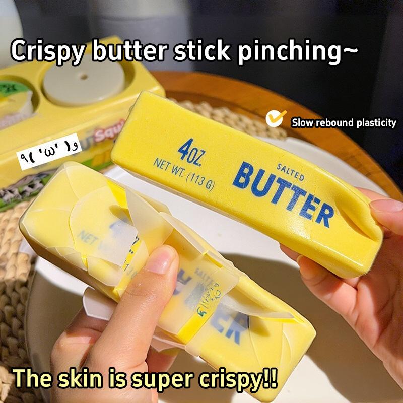 Wax Butter Cheese Toy Crispy Wax Slow Rebound Decompression Toy Bounce Portable Sensory Toy Soft Toys For Home Decoration