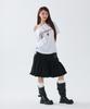 Escape From [Escf X Hot Today] Pocket Point Frill Midi Skirt Black