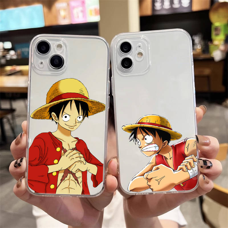 E-41 One Piece Luffy Hülle für Samsung A04S A05 A14 A06 A51 A15 A16 A12 S20 S21 S24 Ultra A55 A54 OPPO Reno 8 5 A22 A23 A25 A35 A34 A52 A11