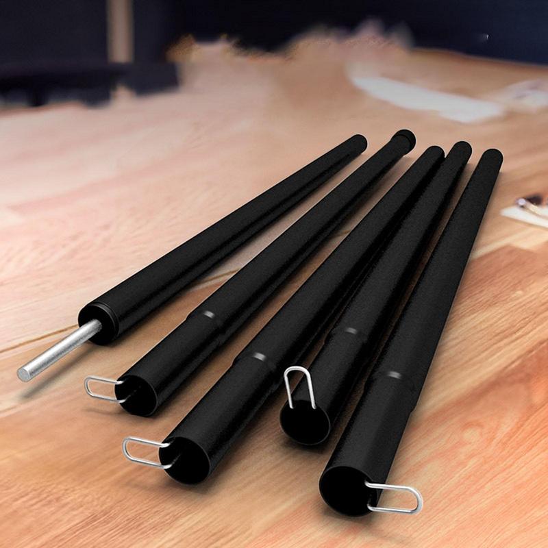 2m Tent Awning Pole Folding Iron Tube Canopy Rod Telescopic Sunshade Sail Shelter Tarp Support Pole Outdoor Camping Accessories