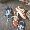 Spring and Autumn New Original Ins Black and White Plaid Niche Canvas Shoes Female Students Korean Version Versatile Flat Baseplate Shoes