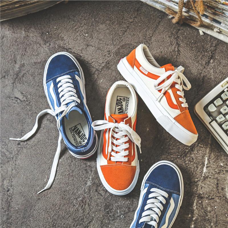 Spring and Autumn New Original Ins Black and White Plaid Niche Canvas Shoes Female Students Korean Version Versatile Flat Baseplate Shoes