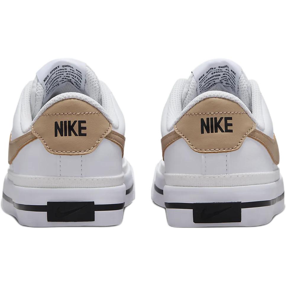 Nike Court Legacy GS White Hemp Kids Sneakers Black DA5380-126