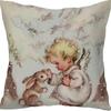 Nordic Christmas Snowman Pillowcase Linen Sofa Cushion Pillowcase New Style Christmas Pillowcase