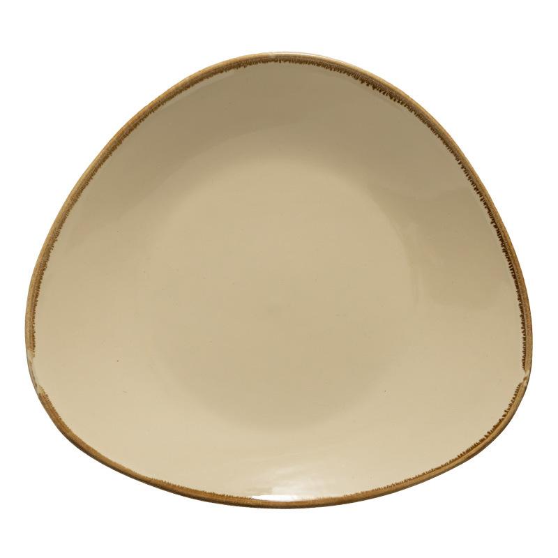 Special-Shaped Plate Ceramic High-Value Large Plate Home Hotel Commercial High-End Western Food Plate Tableware Plate Dinner Plate