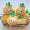 Lustige Ananas-Serie Plüsch-Cartoon-Figuren Niedliche Winnie Puuh Puppe Schlüsselanhänger Geburtstagsgeschenke für Jungen und Mädchen Peripherie