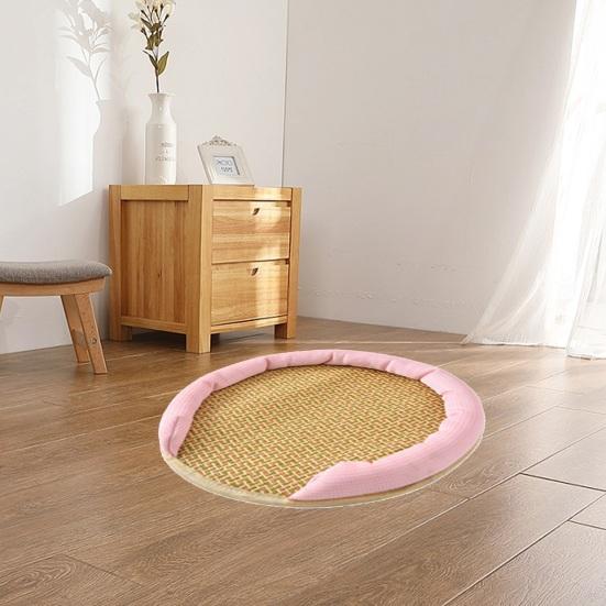 Soft Breathable Round Summer Pet Cat Sleeping Bed Cushion Pet Supplies