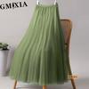 GMXIA 28 Colors Women's Fashion Casual Summer Spring Leisure Skirt