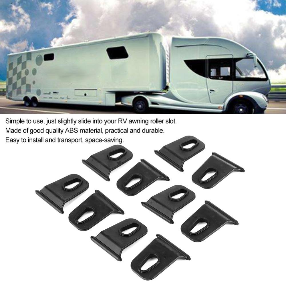 10PCS Black Awning Hooks RV Clothes Hanger Clothes Hanger Organizer RV Awning Hooks  Tent Use