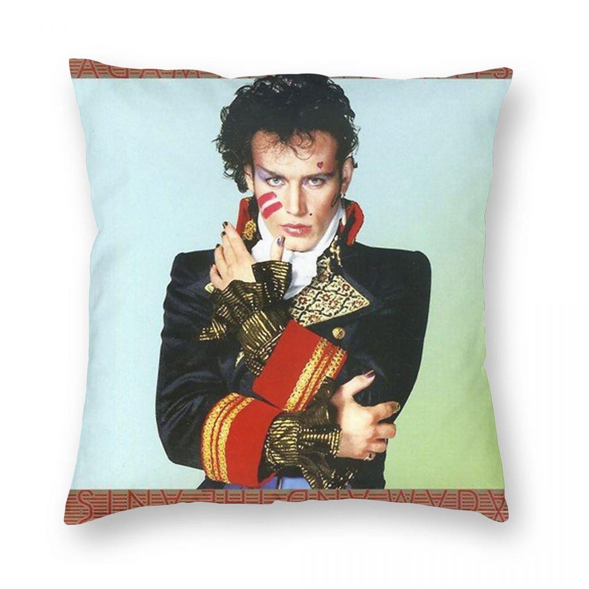Adam Ant Prince Charming Square Pillowcase Polyester Linen Velvet Printed Zip Decor Sofa Seater Cushion Cover 30x30cm