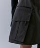 Teulimingbeodeu Cargo Layered Mini Skirt [ Charcoal ]
