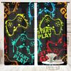 2 Pieces, Game Controller Printed Curtains - Semi Transparent - Suitable for Living Room, Bedroom, Kitchen, Home Decoration