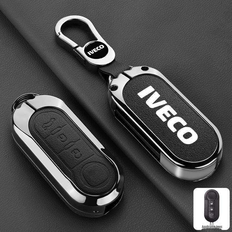 Iveco Ousheng 2021 Car Key Case: Modified Remote Key Protective Bag with Buckle