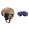 Vintage Personality Helmet Lens Standard Motorcycle Half Helmet Scooter Cruise Leather Helmet Prince Helmet