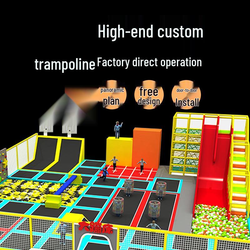 Indoor Trampoline & Soft Play Park for Adults & Kids - Challenge & Fun Area
