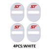 PCKF8 4pcs Car Door Protection Lock Cover Carbon Fiber Patterned For Ford Focus mk2 mk3 mk4 Fiesta Kuga Ghia ST Shelby Ranger