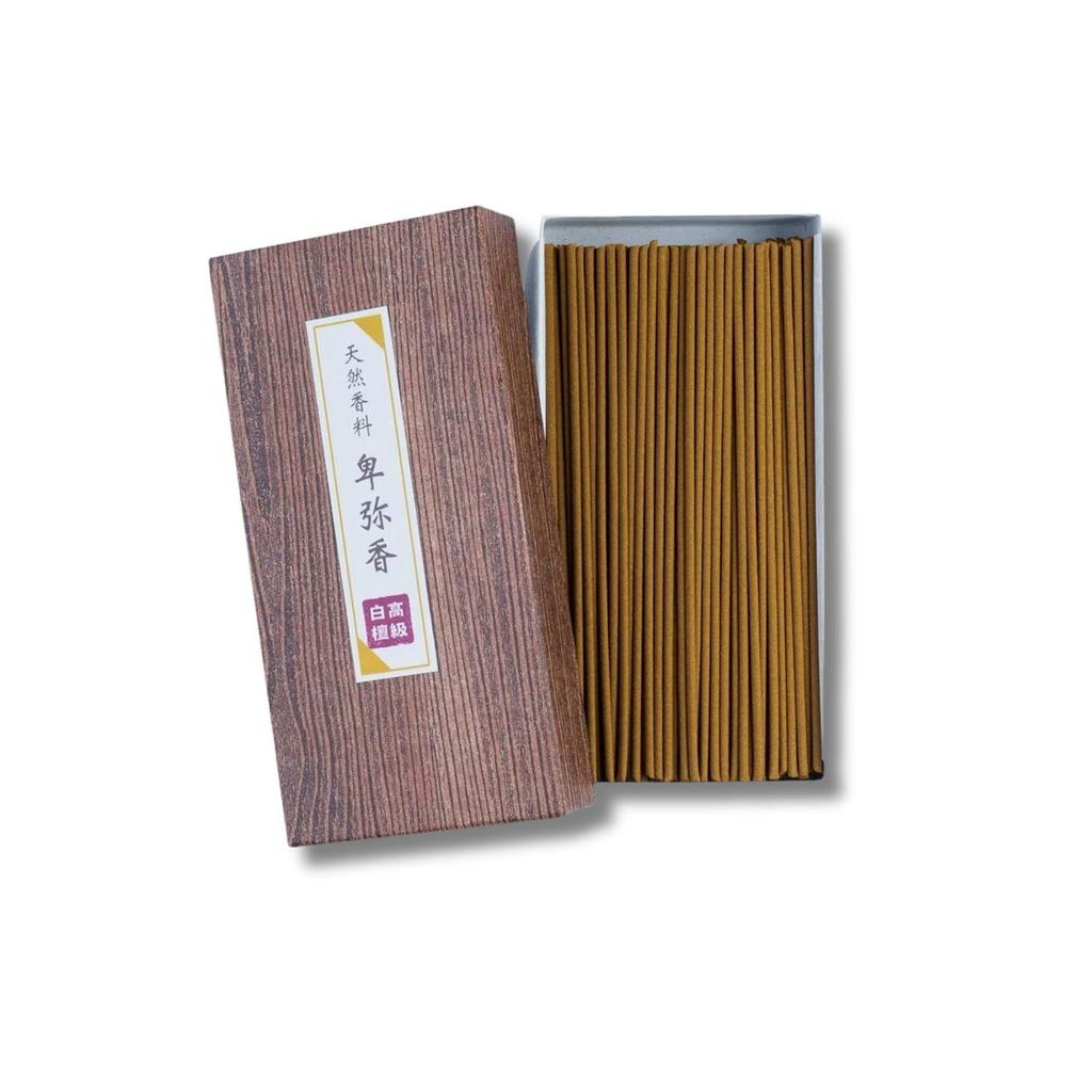 Aromatherapist Supervised Incense Stick High-Quality Sandalwood 80g 100 Natural Fragrance Elegant Scent Made Japan Offering