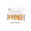 European 18K Gold-Plated Stainless Steel Rhinestone Earring Set – Unisex Non-fading Ear Studs, 3 Pairs