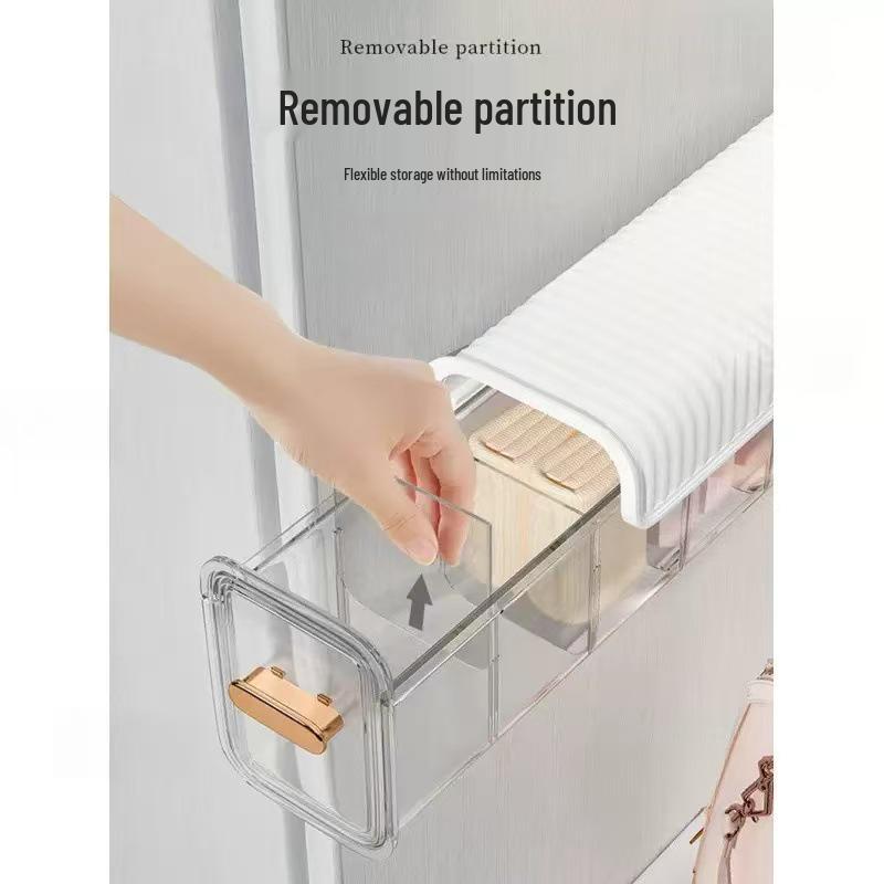 Wall-Mounted Transparent Underwear & Socks Storage Drawer