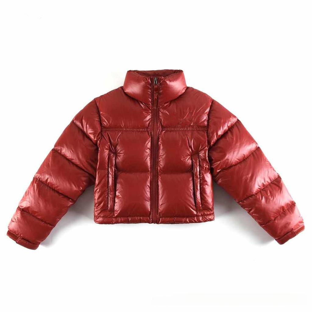 Short Kendou down jacket Jenna US version pod embroidered women's high-waisted stand-up neck bread jacket