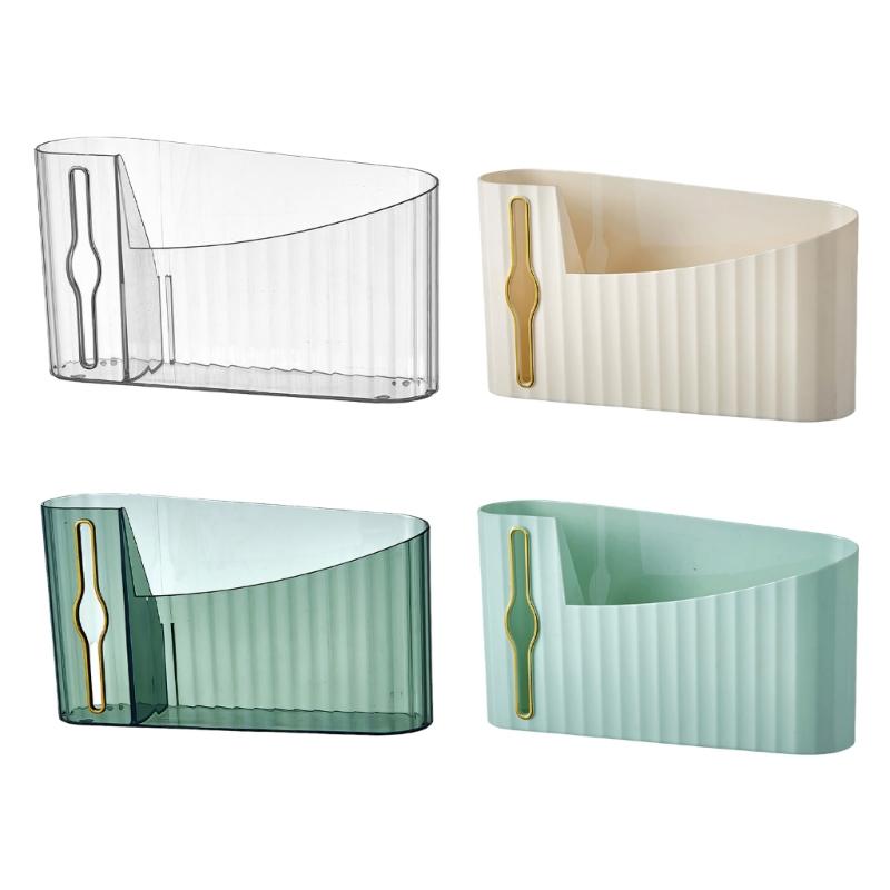 Multipurpose Plastic Bag Storage Box Large Capacity Wall Mounted Trash Bag Holder Dispenser For Daily Use