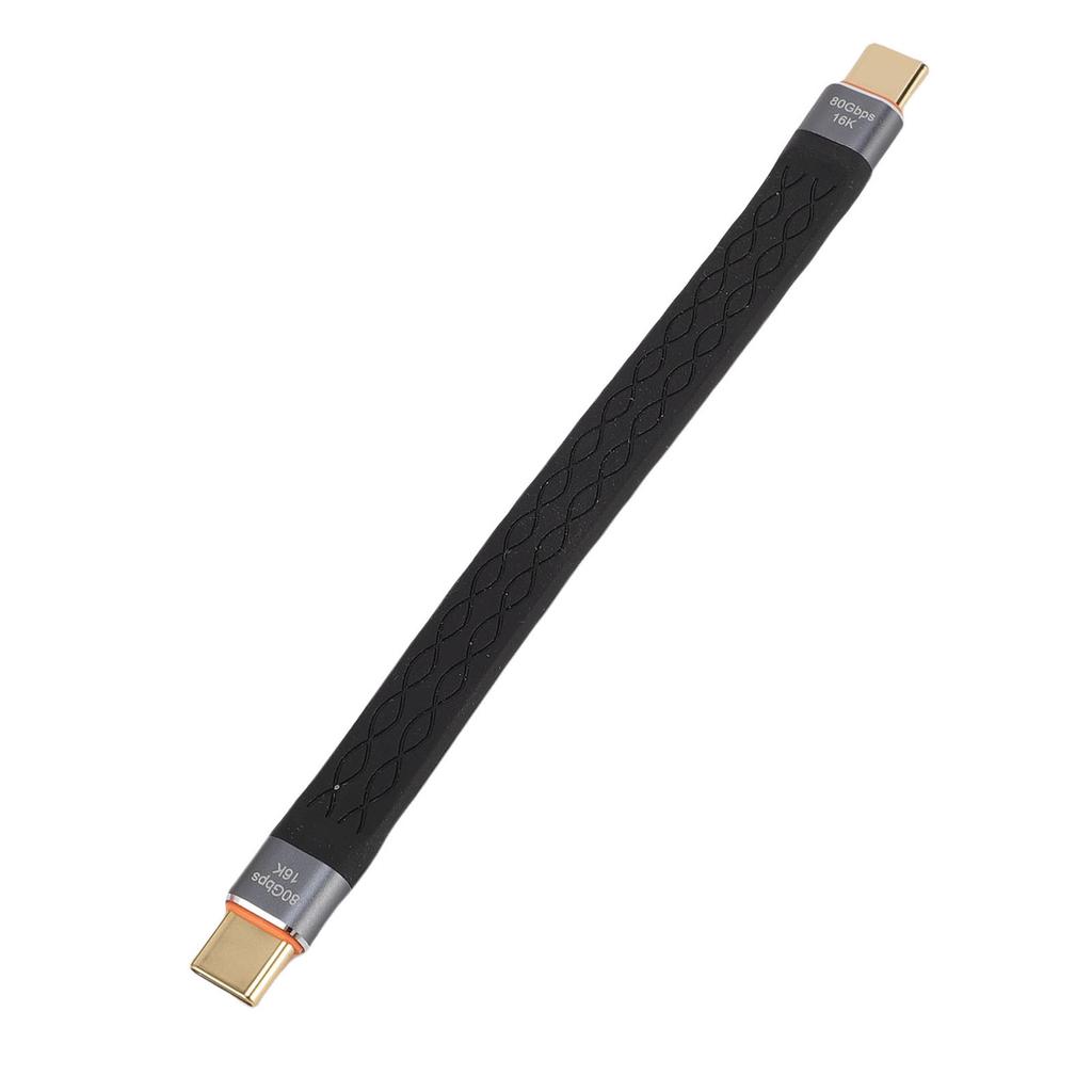 Short USB C Cable Fit for Thunderbolt 5 4 3 Cell Phone Laptop Computer 80Gbps 16K 60Hz 240W Fast Charging USB C to USB