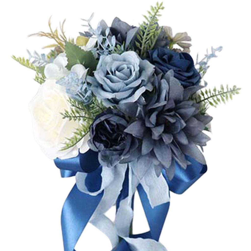 Bridal Bouquet Home Decor Lifelike Elegant Romantic Decoration Fake Ceremony Anniversary Prom Mother's Day Valentine's Day