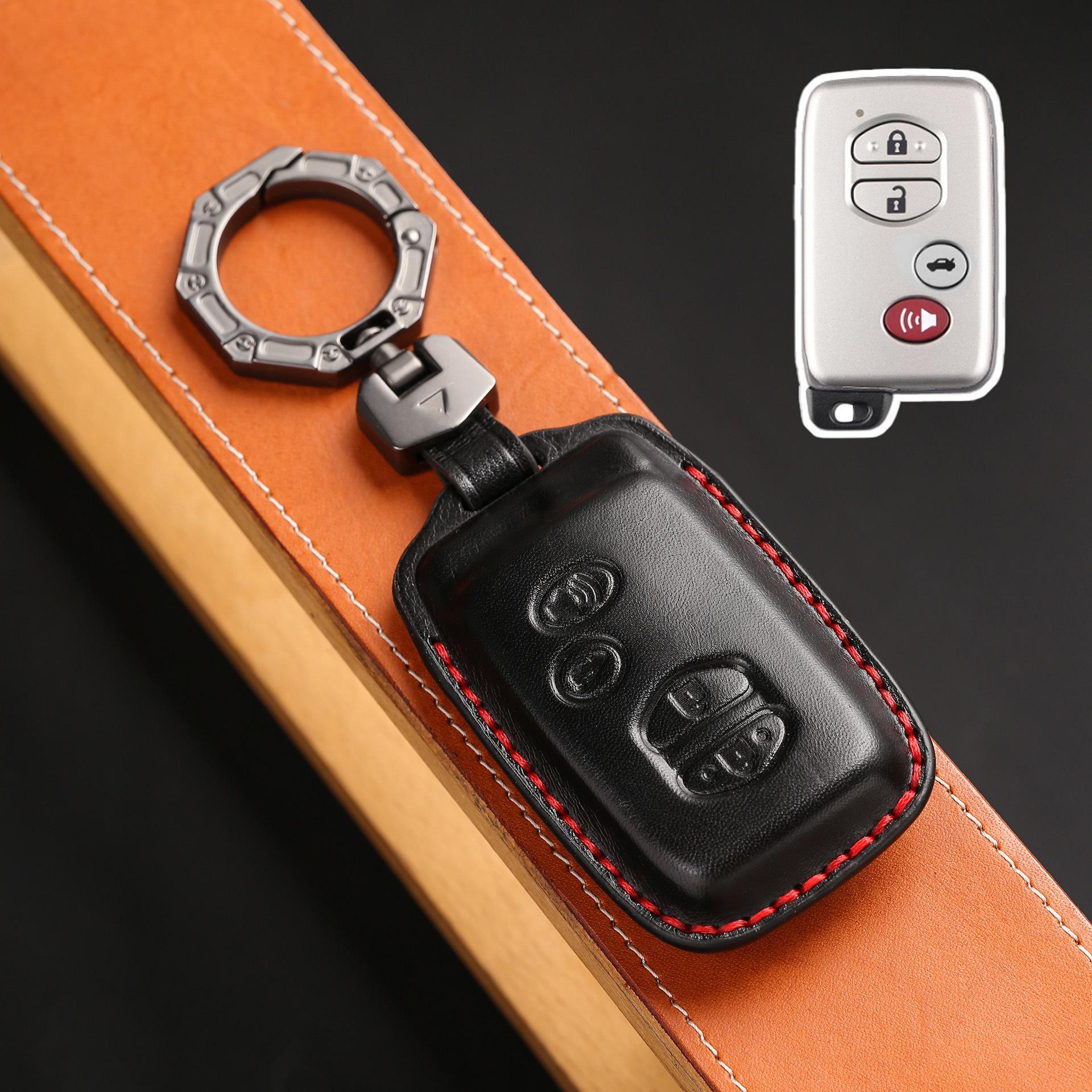 

Подходит для комплекта ключей Toyota Crown 13-го поколения Ruizhi старый Prado Land Cruiser Cool Luzeris чехол-пряжка чёрный