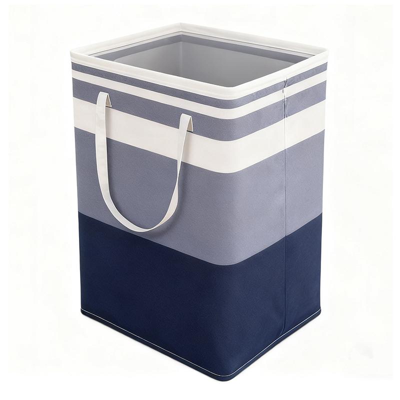 Cesto portabiancheria in tessuto autoportante con manici robusti e grande capacità, perfetto per organizzare i vestiti in camera da letto, bagno, dormitorio