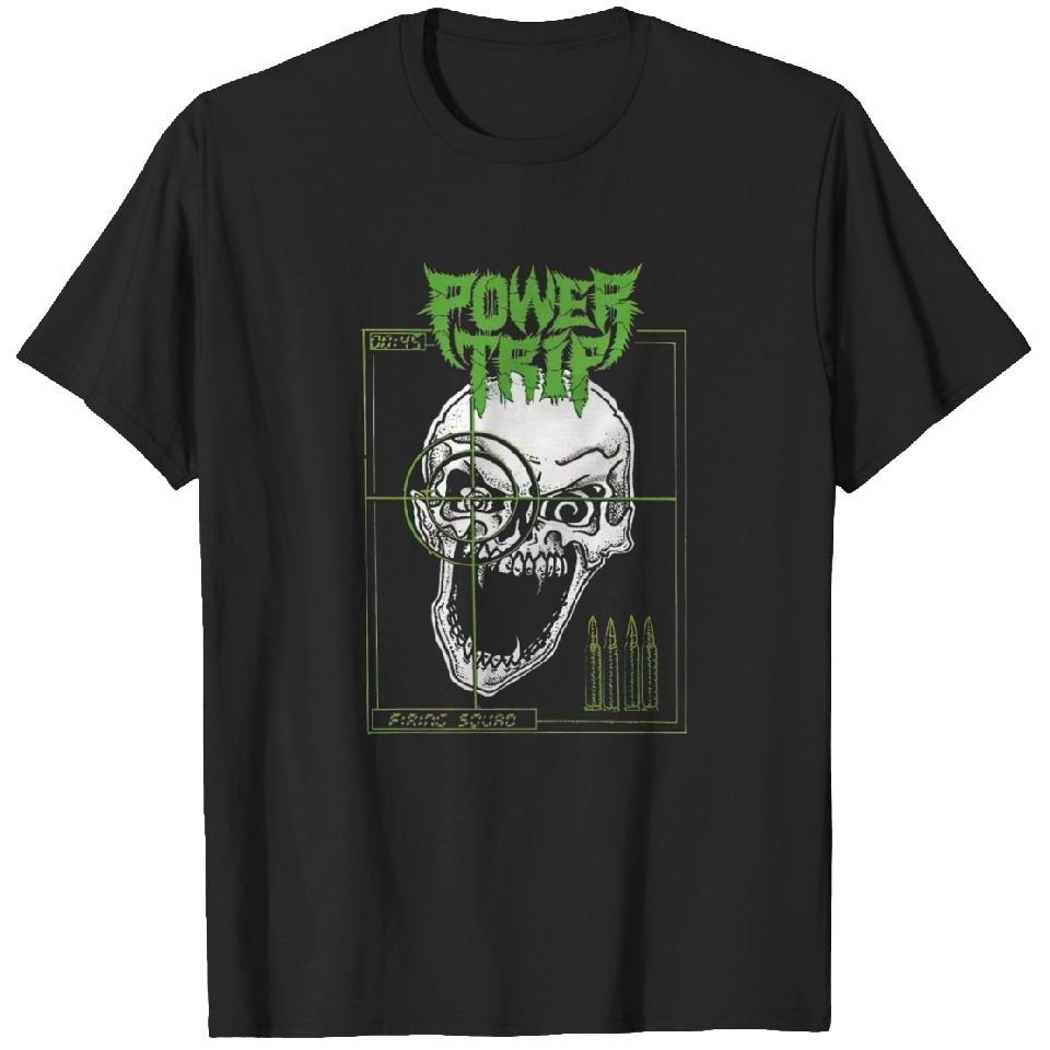 Power Trip Green Logo T-Shirts Unisex Heavy Cotton All Sizes Reprint S