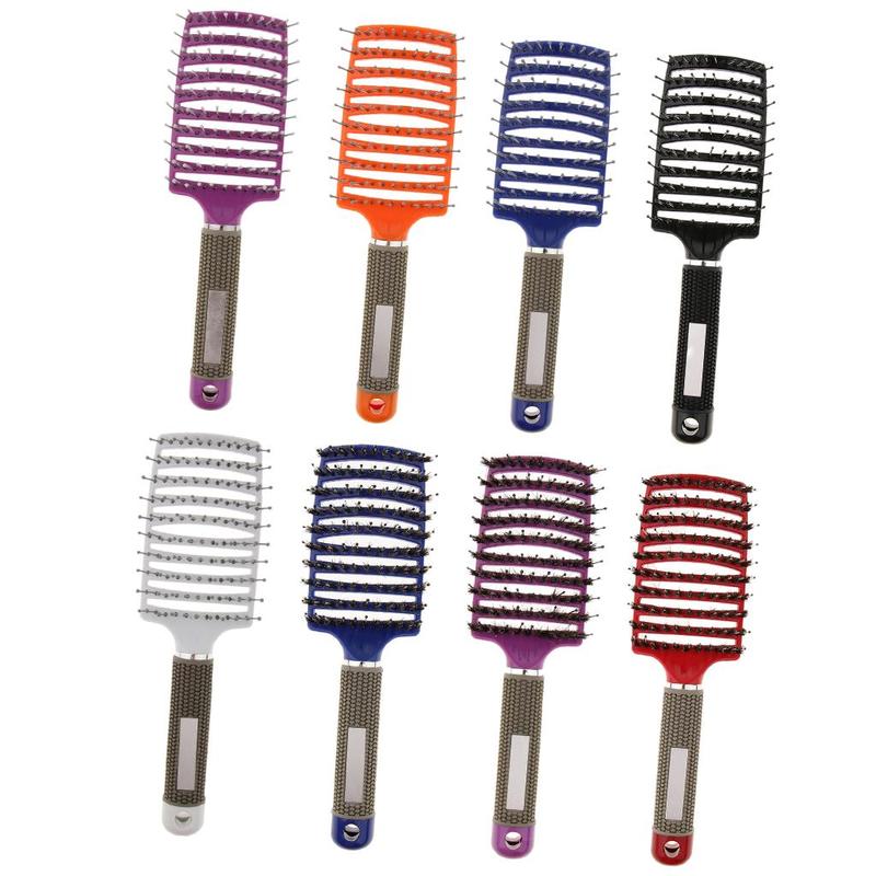 Curved Vented Hair Brush Lightweight Massage Detangling Comb for Women Hair Styling and Grooming
