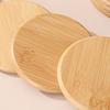 Bamboo Coaster Set Simple Creative Cup Holder Round Water Cup Insulation Pad Bamboo Tea Cup Holder Display Rack
