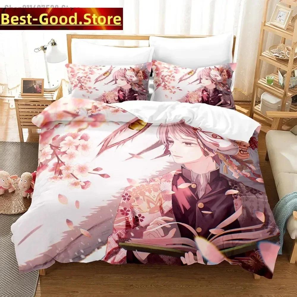 Comforter 3D Takashi Natsume Bedding Set Natsume'S Book Of Friends Printed With Soft Single Double Queen Super King