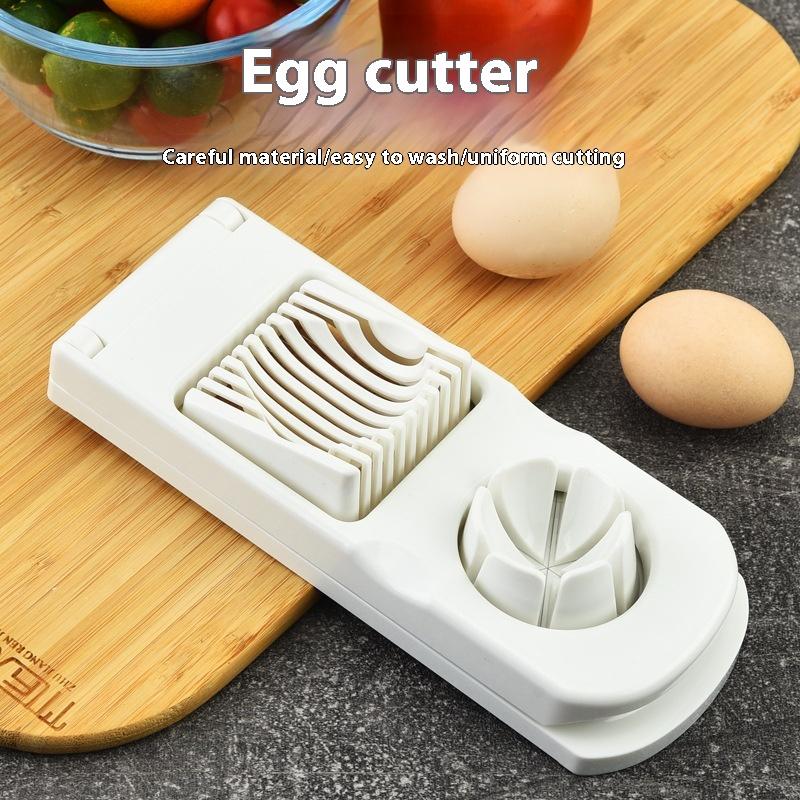 Multifunctional stainless steel egg cutter kitchen egg cutter two in one cutter Preserved eggs slicer egg cutter kitchen gadget