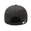 Herbst Winter Karierte Kappe Herren Baseballkappe für mittleres Alter Outdoor Warme Winddichte Kappe Ohrenschutz Baumwollkappe