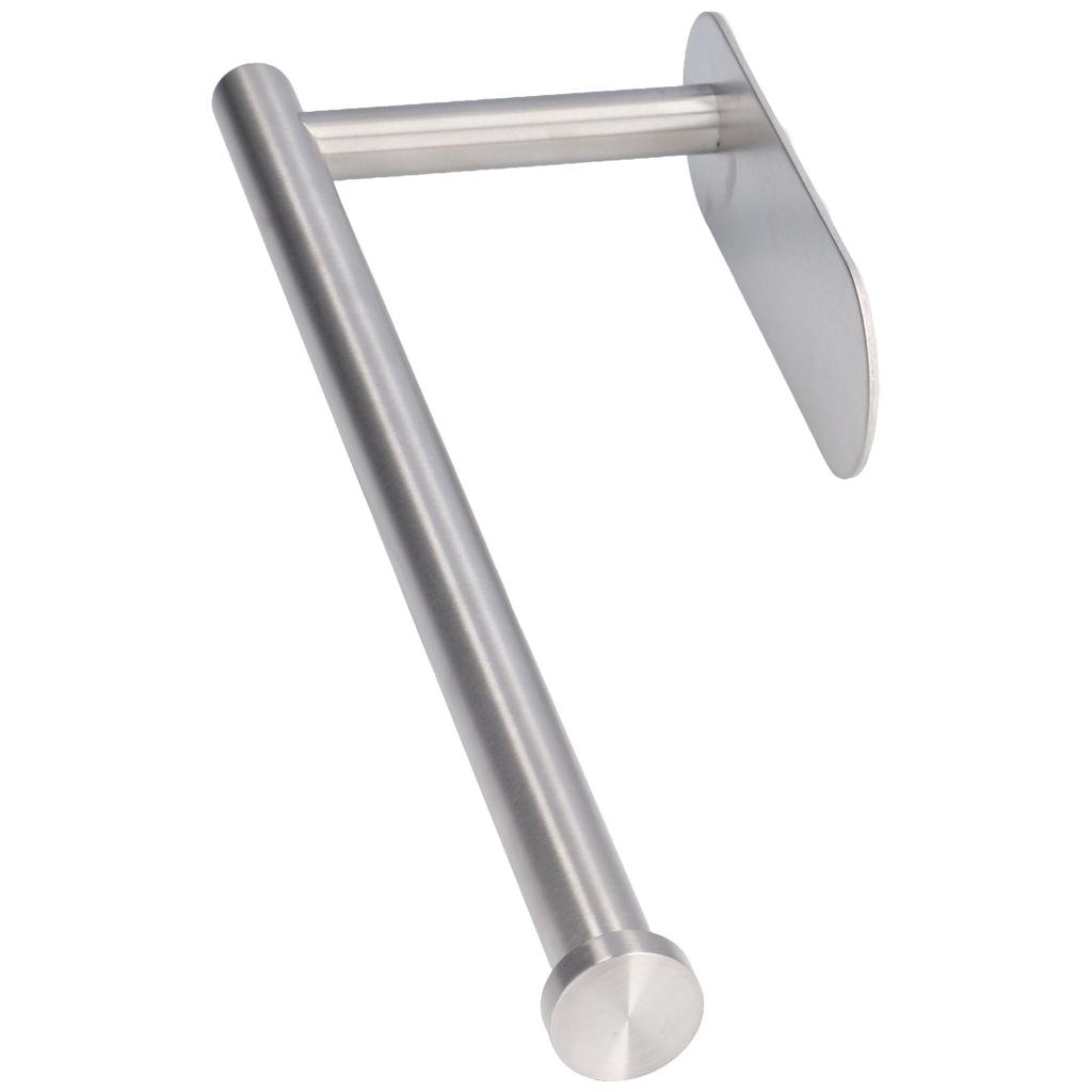 34cm Toilet Paper Holder Large Self Adhesive Wall Mounted Stainless Steel Tissue Stand for Bathroom Kitchen