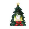 Miniature Resin Christmas Tree Desktop Ornament, 3D Christmas Tree Creative Desktop Ornament, Christmas Light-up Ornament