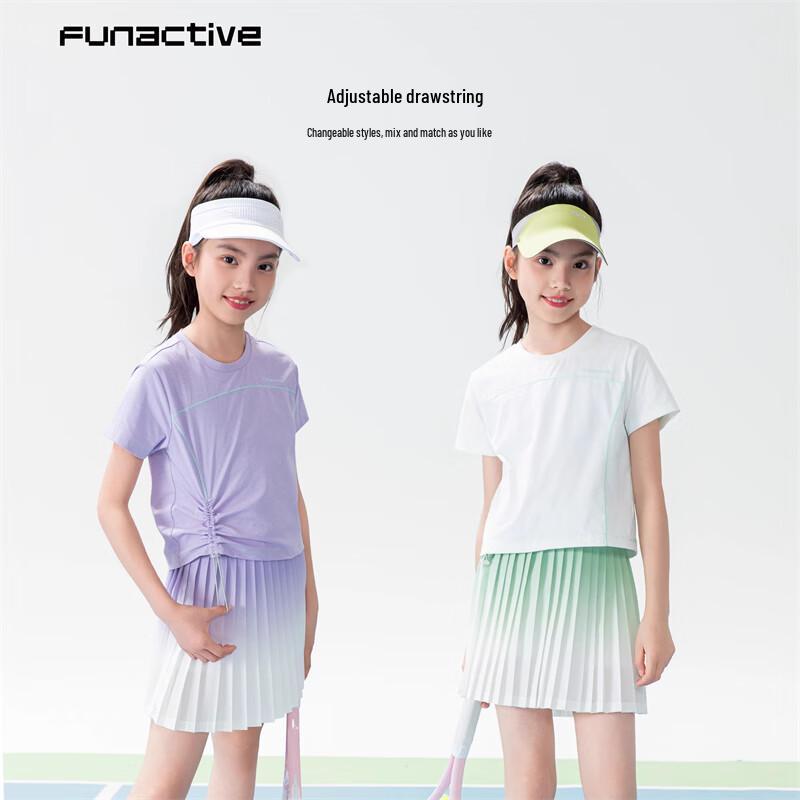 Camiseta Deportiva Divertida y Activa para Niñas de Secado Rápido con Protección Solar