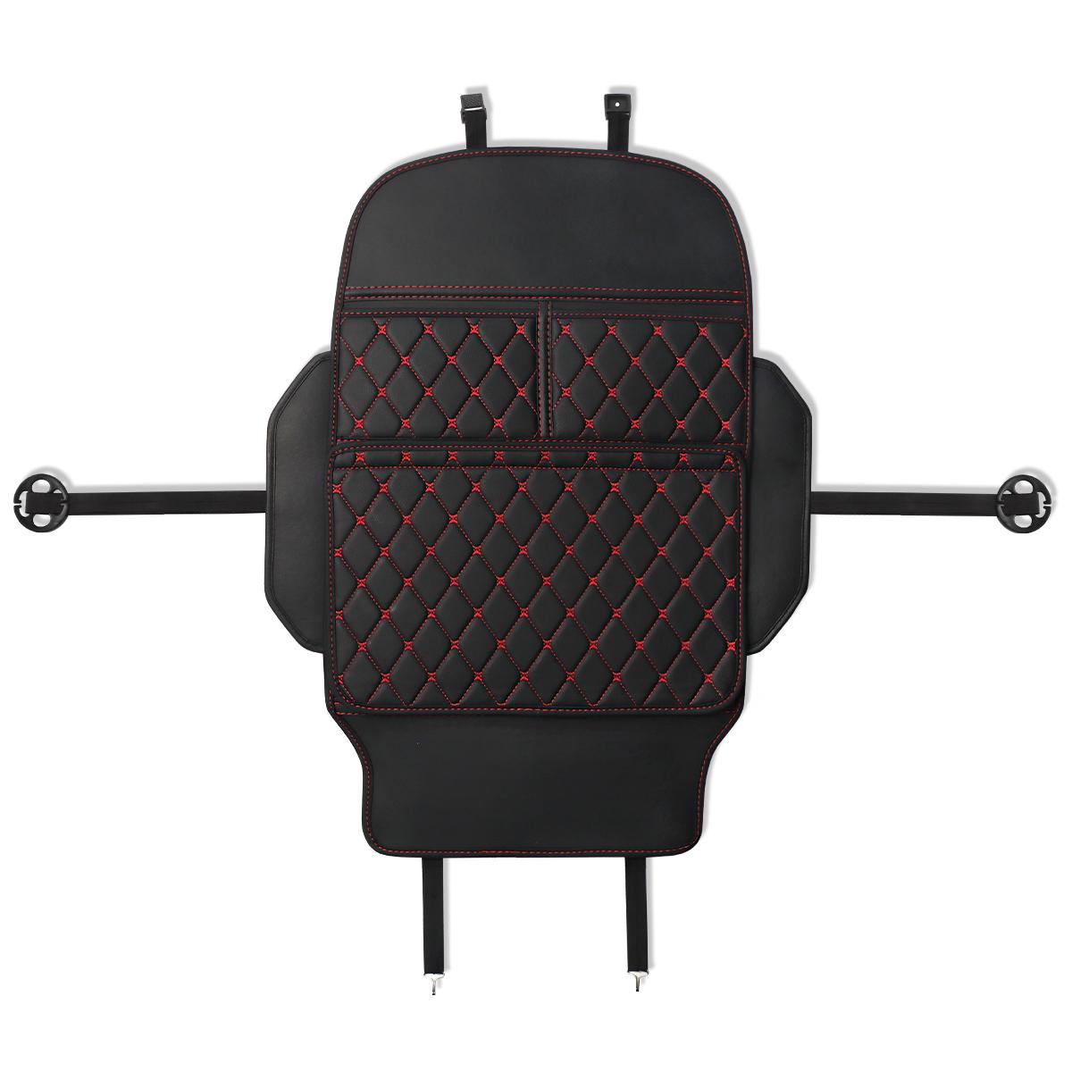 

PU Leather Car Seat Back Storage Anti-kick pad Multifunctional Storage protection Mats Large Capacity Car interior accessories