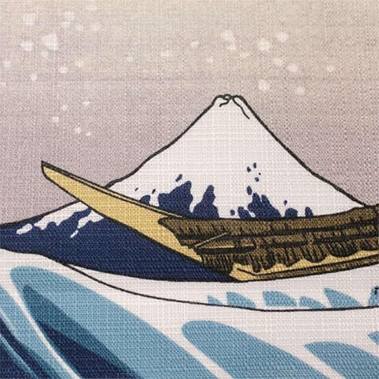 Furoshiki 70cm (Size 2), Bento Lunch Cloth, Ukiyo-e The Great Wave off Kanagawa, Stylish Japanese Pa