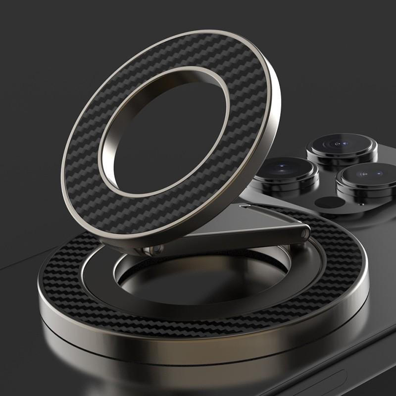 Magnetic Alloy Phone Stand: Multi-functional Desktop Holder for Universal Use