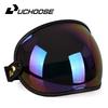 Uchoose Adatta a Tutti Casco Integrale Mezzo Casco Moto Vintage Retro Scudo Bolla Visiera Lente Occhiali da Sole Occhiali Accessori